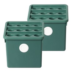 Olliving 韓國製造圓點模組雨傘架, 2個, 苔蘚綠