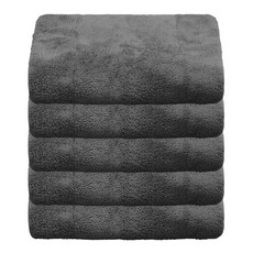 World Clean Bobo超細纖維毛巾, 灰色, 1入, 5個