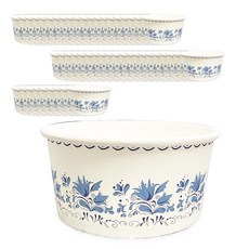 大韓 歐式花朵紙容器 520ml 高 58mm x 直徑 123mm, 50個, 1入