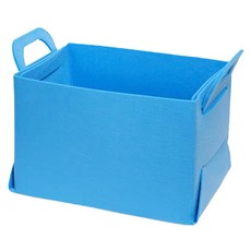 Badibo 貓咪躲貓貓屋毛氈籃, 1個, 天藍色