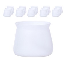 일상나눔 미끄럼 방지 실리콘 가구 발 커버, 화이트, 16개