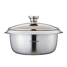 Weimar Hidden Chef IH Sten Tong 三重大鍋, 22cm, 銀色, 1個