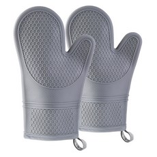 DAILYSHARE 矽膠烤箱手套, 灰色, 2個