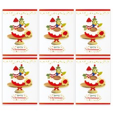 From&To 聖誕蛋糕聖誕卡 FS733103, 混色, 6個