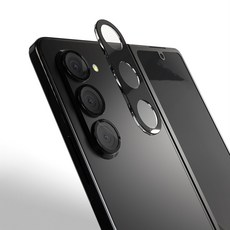 zeroskin 相機鏡頭邊框鋼化玻璃保護貼 黑色 2片組, 1套