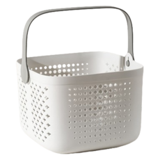 THE ZAKKA 多功能方形瀝水沐浴籃, 白色