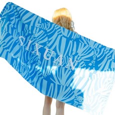 Sonio 快樂假期柔軟沙灘巾 90 x 180 cm, 1個, 09 綻放