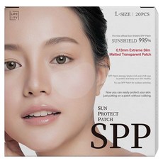 Life-T SPP 霧面透明防曬貼 20片入 L, 1個, 單一顏色