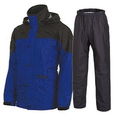JebiRainwear 雨衣上下套裝 SI-901, 藍色 + 灰色