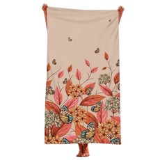 SONIO 綻放花朵沙灘巾 80 x 160 cm, 1個, 01 蝴蝶
