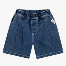 MARI N MORI 兒童縫線百慕達牛仔褲