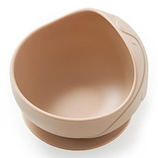 mommy's table 幼兒用 Pengyami 吸盤碗, 1個, 沙棕色