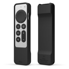 엘라고 R1 2021 애플티비4K 에어태그 리모컨 실리콘 케이스, 블랙, 1개
