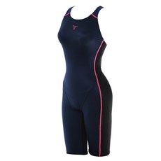 女款交叉露背半身5分室內泳衣 SLR3697H