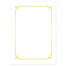 펜피아 금박 A4 상장용지 180g, 돼지꼬리, 50개