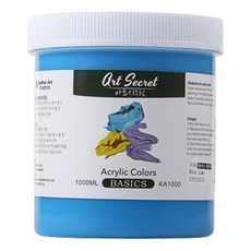 Art Secret 藝術家的秘密 壓克力顏料 湖藍色 KA1000, 1色, 1000ml