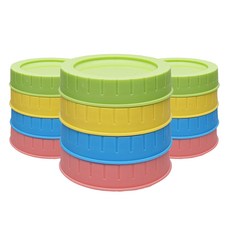 Mirkorea 可重複使用PP彩色瓶蓋 4種 x 3入組, 1套