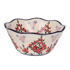 PAWIE 西里西亞復古經典麵碗, 1個, 紅色