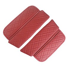 카에버 BMW 전용 프리미엄 퀼팅 수납 콘솔 커버 양문형 콘솔커버 5시리즈, G바디 버건디 레드, 1개