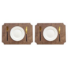 마켓피오 호텔식 고급 테이블매트, 타입3, 45 x 30 cm, 2개