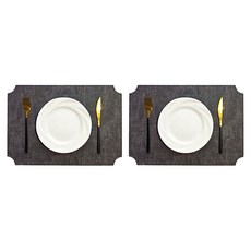 마켓피오 호텔식 고급 테이블매트, 타입1, 45 x 30 cm, 2개