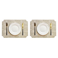 마켓피오 호텔식 고급 테이블매트, 타입5, 45 x 30 cm, 2개