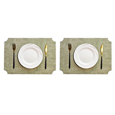 마켓피오 호텔식 고급 테이블매트, 타입6, 45 x 30 cm, 2개