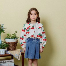 KADE COCO 女童 Avec Toi Coco 滿版印花圓領罩衫