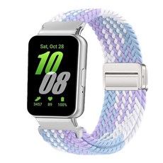 SPACE SHIELD 高級磁吸扣編織錶帶, 棉花糖, 1個