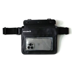 KKAEBIDA戲水手機斜背防水包, 黑色