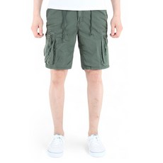 남성용 빈티지 워싱 카고 밴딩 스판 반바지 YXB12