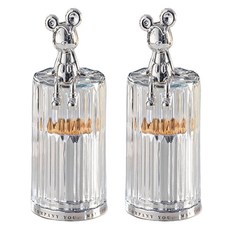 Healthy Dot 透明老鼠牙籤盒, 銀色, 2個