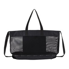 LESPORTSAC 力士保 黑色網眼中號托特包 1143.L148