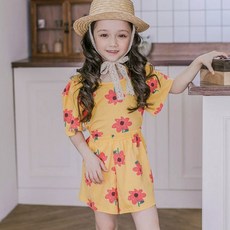 고잉키즈 여아용 꽃나라 티셔츠