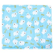 리치독스 반려동물 리틀화이트베어 쿨매트, 블루, 1개