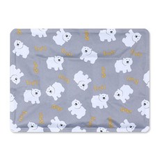리치독스 반려동물 리틀 화이트베어 쿨매트, 그레이, 1개