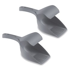 stefanplast 樂透 夾式貓砂鏟, 2個, 石灰色