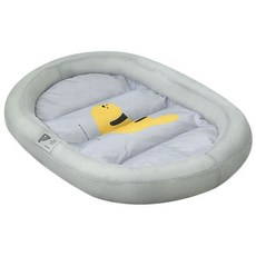 Lanboer 寵物重點設計橢圓網眼坐墊, 灰色, 1個