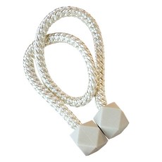 민스리빙 큐브 자석 커튼 타이백 44cm, 아이보리, 1개