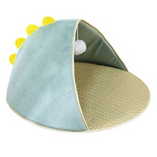 데이소이 고양이 쿨매트 반오픈 숨숨집, 공룡, 1개