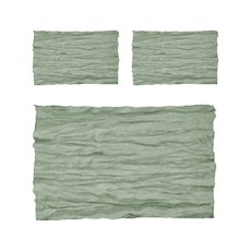 Block Mart 皺褶餐巾 餐桌巾 廚房巾, 6個, 綠色