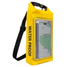 Linben 大容量防水腰包 斜背包 肩背包 2L, 1個, 黃色