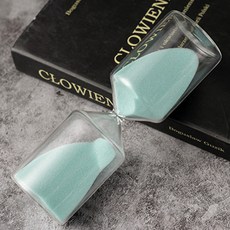 Marsh Marigold 室內裝飾品 稜鏡玻璃沙漏 5分鐘 4 x 4 x 12 cm, 翡翠綠