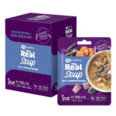 하림펫푸드 전연령 더리얼 캣 스프, 고등어, 40g, 10개