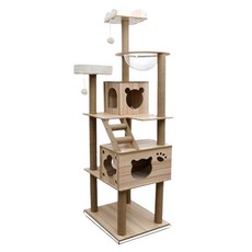 순잠 고양이 밀도판 캣타워, 혼합색상, 1개