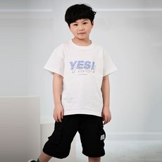 베베몽스토리 남아용 yes 반팔티 + 카고 반바지 세트