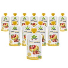 비오이탈리아 유기농 퓨레, 혼합맛(사과/딸기/바나나), 120g, 12개