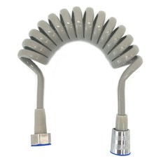 natureahn 浴室清潔噴槍 彈簧伸縮軟管 1.5m, 銀色, 1個