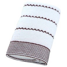 헬씨닷 보들 물결 베이직 극세사 타월 100g, 화이트, 1개