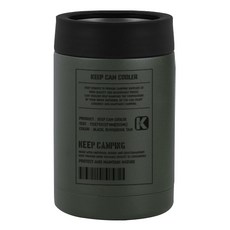 KEEP CAMPING 雙層真空露營保溫罐, 1個, 355ml, 卡其色